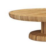 thumbnail of Relaxdays Tortenplatte rund, 33 cm, aus Bambus, mit Standfuß, H x D: ca. 11,5 x 33 cm, natur