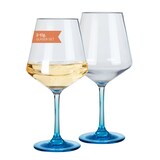 thumbnail of Milano Weißweinglas blue line 2er Set aus Polycarbonat 450 ml bruchfest BPA-frei leicht ideal für Wein Rose Schorle