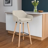 thumbnail of Set van 2 Barkrukken Grant stof creme