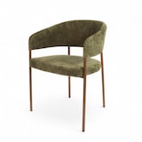 thumbnail of Poltrona da interno CAPRI - Tessuto verde - Gambe in rame