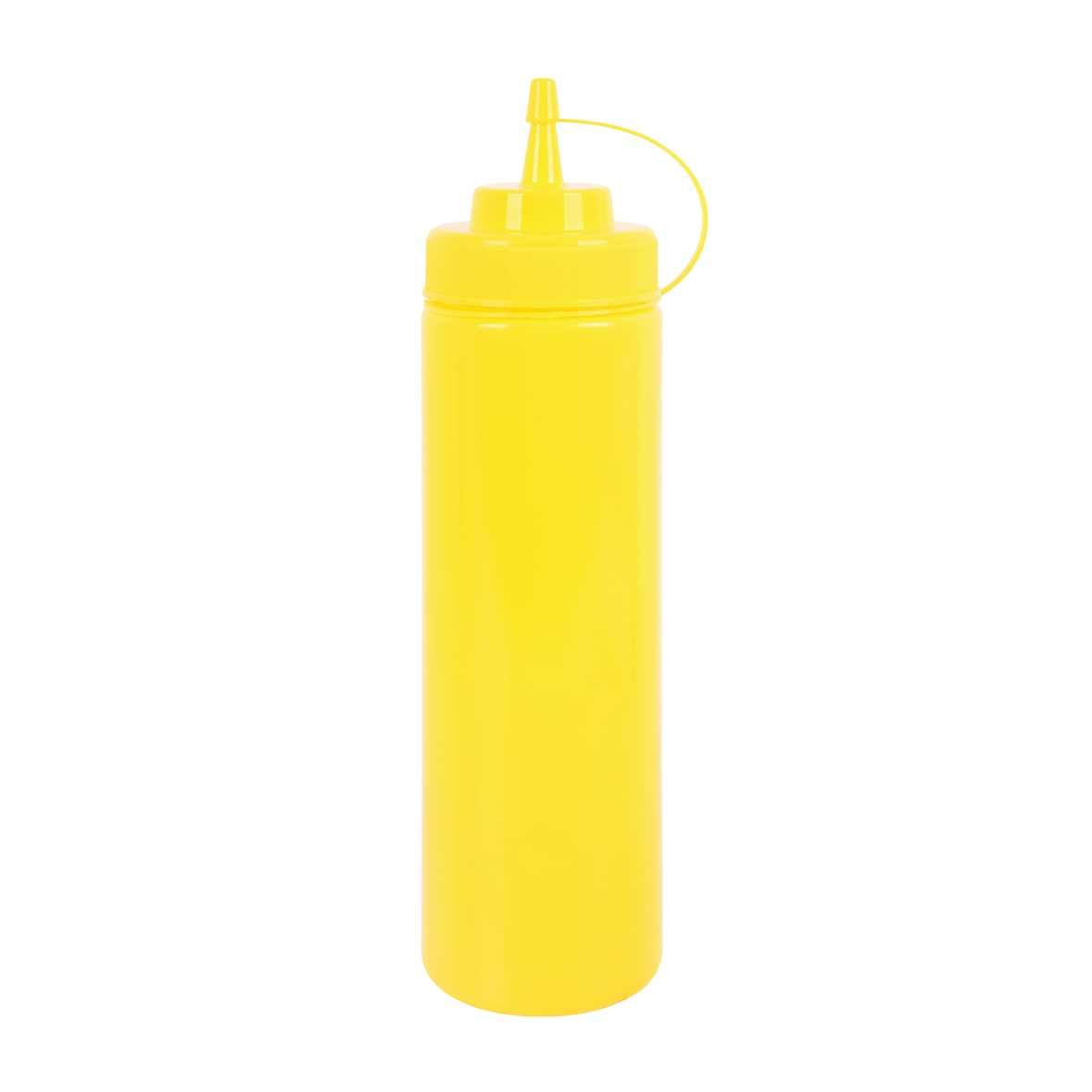 METRO PROFESSIONAL Botella dispensadora para salsas hs024-1, polietileno/polipropileno, Ø 7 x 26,5 cm, 760 ml, con tapón de rosca, amarillo