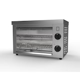 thumbnail of METRO Professional Doppio tostapane/forno, acciaio inox, 49,2 x 28 x 33,4 cm, 300 W, con due ripiani