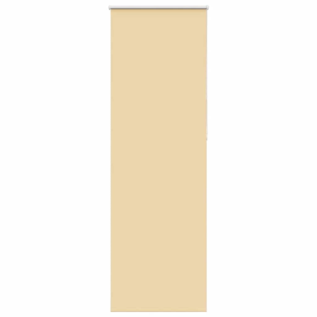vidaXL Verdunkelungsrollo Beige 85x210cm Stoffbreite 80,7 cm Polyester