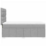 thumbnail of vidaXL Boxspringbett mit Matratze Hellgrau 90x200 cm Stoff