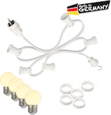 thumbnail of Illu- Party Lichterkette Außenlichterkette 20m weiß 30 warmweiße LED Kugellampen