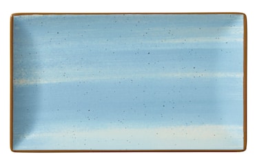 METRO Professional Piatto piano Madleen, gres, 25 x 14.5 cm, blu, 6 pezzi