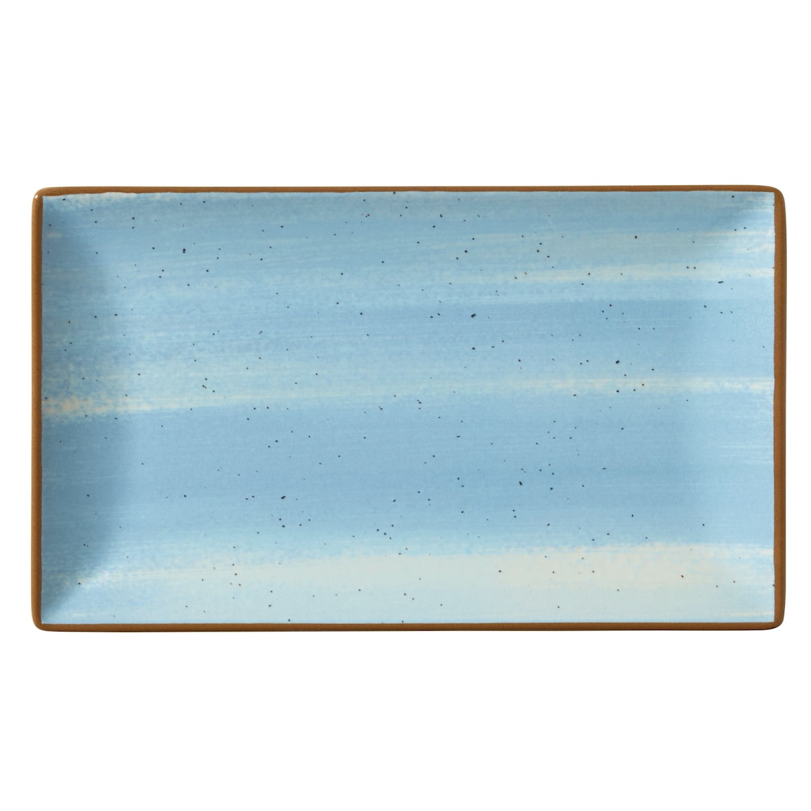 METRO Professional Piatto piano Madleen, gres, 25 x 14.5 cm, blu, 6 pezzi