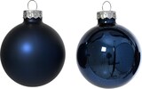 thumbnail of 20 Weihnachtskugeln Glas 6cm matt & glänzend Christbaumkugeln Weihnachtsbaumkugeln Christbaumschmuck Weihnachtsbaumschmuck Weihnachten Nachtblau