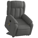thumbnail of vidaXL Elektrischer Massagesessel mit Aufstehhilfe Dunkelgrau Stoff