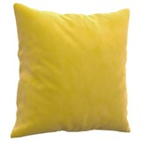 thumbnail of vidaXL 2-Sitzer-Sofa mit Zierkissen Gelb 140 cm Samt