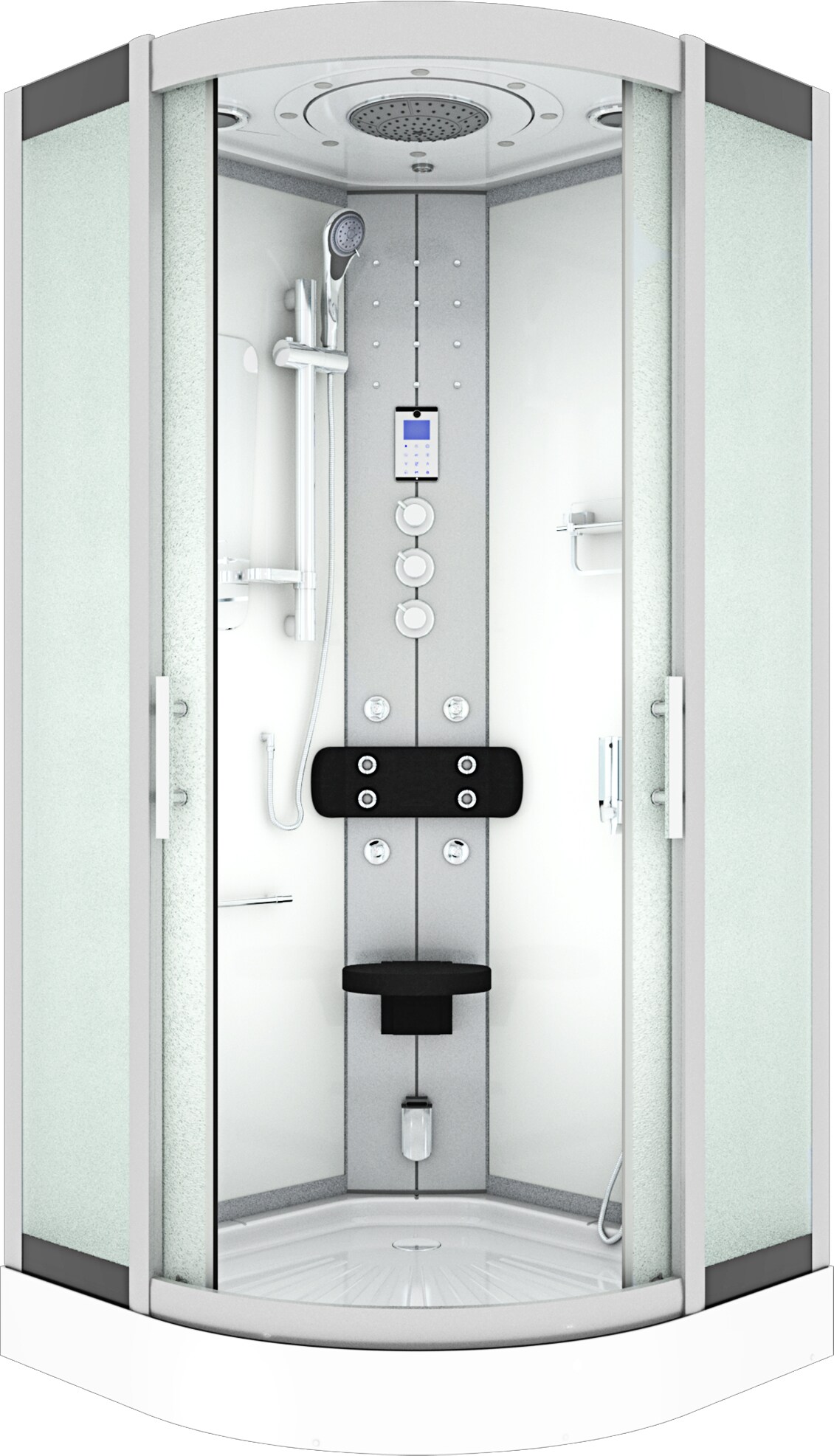 Dampfdusche Duschtempel Sauna Dusche Duschkabine D46-20M3 100x100 cm ohne 2K Scheiben Versiegelung