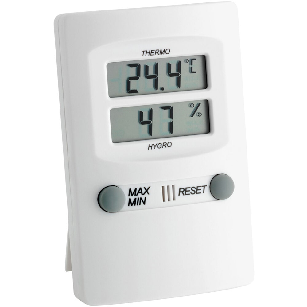 Digitales Thermo-Hygrometer weiß