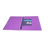 thumbnail of Exacompta  Cod. 55757E - Cartella 3 lembi con elastici Maxi Capacity Scotten cartoncino lustré 425 g/mq - 24x32cm viola  - Confezione da  50 pz.