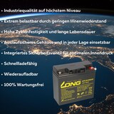 thumbnail of Kung Long Bleiakku 12V 18Ah WPL18-12NSHR longlife 10 Jahre
