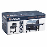 thumbnail of WellHome - Zwarte houtskoolbarbecue met dubbele grill en bijzettafel van 96 cm