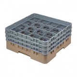 thumbnail of Cambro Glazenwaskorf beige met 16 vakken max. glashoogte 17,4cm. Deze glazenwaskorf biedt