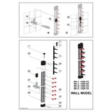 thumbnail of Porte assiettes dressées murale 6 - Combisteel