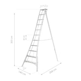 thumbnail of Niwaki Driepoot Tuinladder 300-360 cm Verstelbaar/ Snoeiladder Plukladder