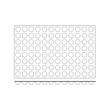 thumbnail of Silikomart SQ015 Sessantaquaranta - Set van 6 Mallen 96 Mini Halve Bollen Ø35xH17,5 mm, Zwart Antiaanbaklaag Siliconen 600x400 mm