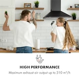 thumbnail of Klarstein Zugspitze 60 Dunstabzugshaube Wandhaube 65W 310m³/h LED Schwarz