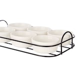 thumbnail of San Ignacio VESSIA - Juego de 6 Boles Aperitivo de Porcelana 80ml con Soporte