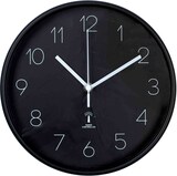thumbnail of Funkwanduhr Analog Uhr rund Ø 25 cm schwarz Kunststoff