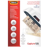 thumbnail of Fellowes fogli plastificatrice A3 Capture125- ImageLast™, buste per plastificatrice formato A3, 125 Micron, confezione da 100 pouches per plastificare