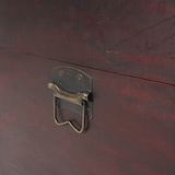 thumbnail of Cofre madera Cofre tesoro Valence aspecto antiguo 30x57x29cm ~ redondo