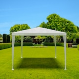 thumbnail of Gazebo 3 x 3 Metri Struttura in Acciaio Copertura In PE 110 gr/m² Impermeabile Idrorepellente Resistente Raggi Solari UV Tenda Ombrellone Bianco