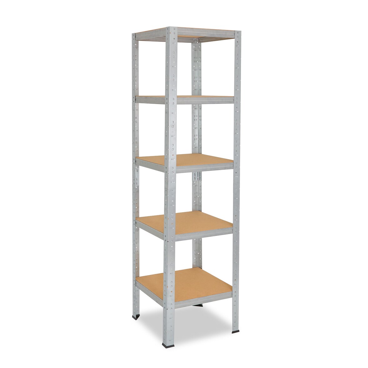 shelfplaza HOME 180x60x60 cm Schwerlastregal in verzinkt mit 5 Böden und 175 kg Traglast pro Boden