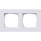 thumbnail of E2 Rahmen, 2f, weiß, glänzend, Kunststoff, geeignet für Unterputz-Installation, Flächenbündige Ausführung, Thermoplast