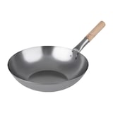 thumbnail of Hostelnovo – Wok de aço temperado com base plana, 35,6 cm