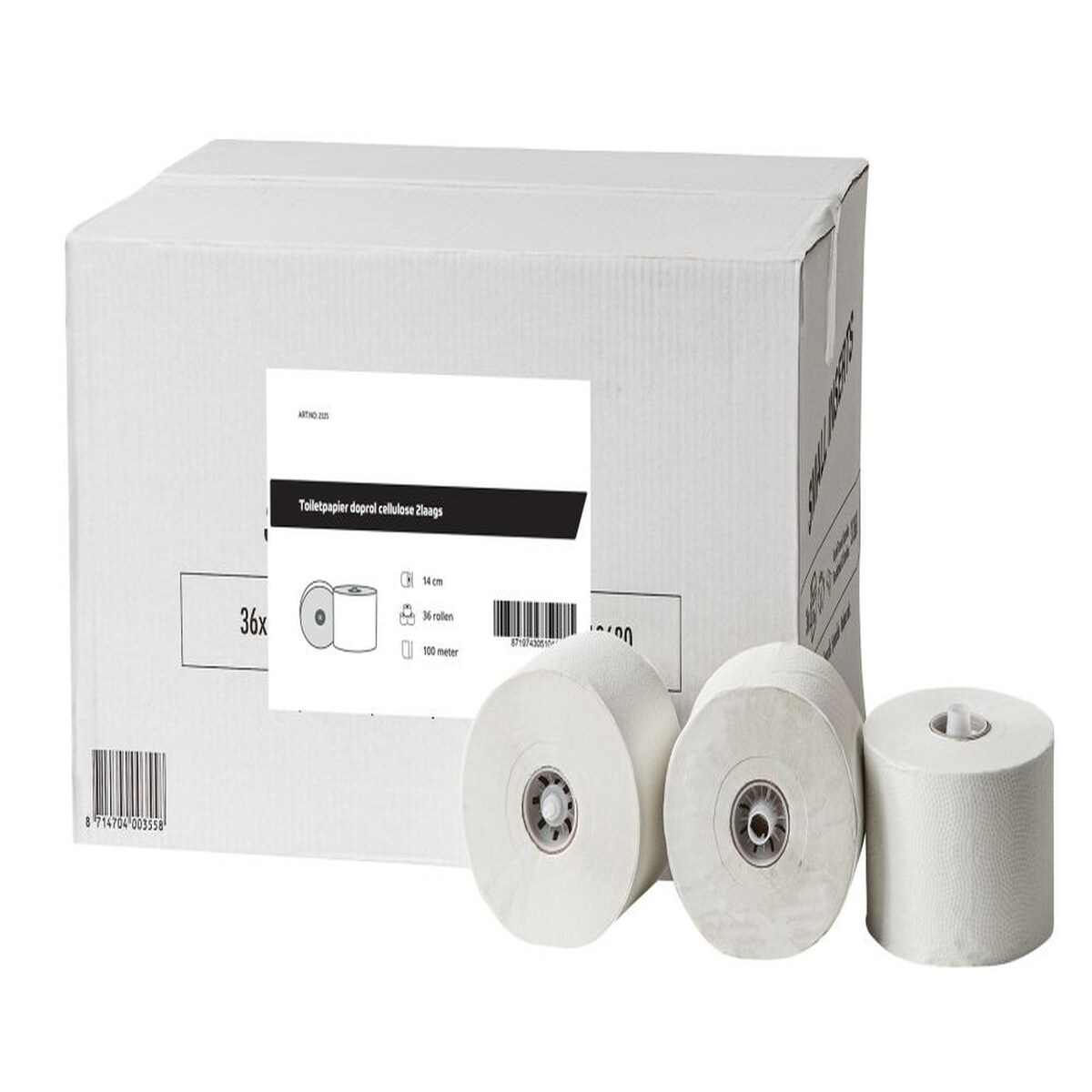 All Care Toilettenpapier Systemrollen | recycling | 2-lagig | a100 blatt | 36 Rollen