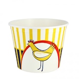 thumbnail of 240 pezzi. Cubetti di pollo fritto con coperchio, disegno giallo (4500cc) Ref GDP178.66