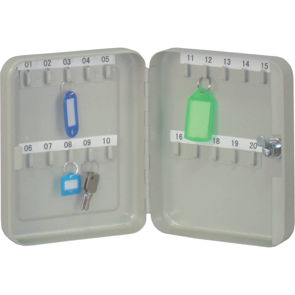 Q-Connect Armário porta-chaves de aço Q-Connect 20 chaves