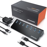 thumbnail of Primewire USB 3.2 Gen2 Hub, 7 Port Aktiver Verteiler mit Netzteil, 10 Gbit/s