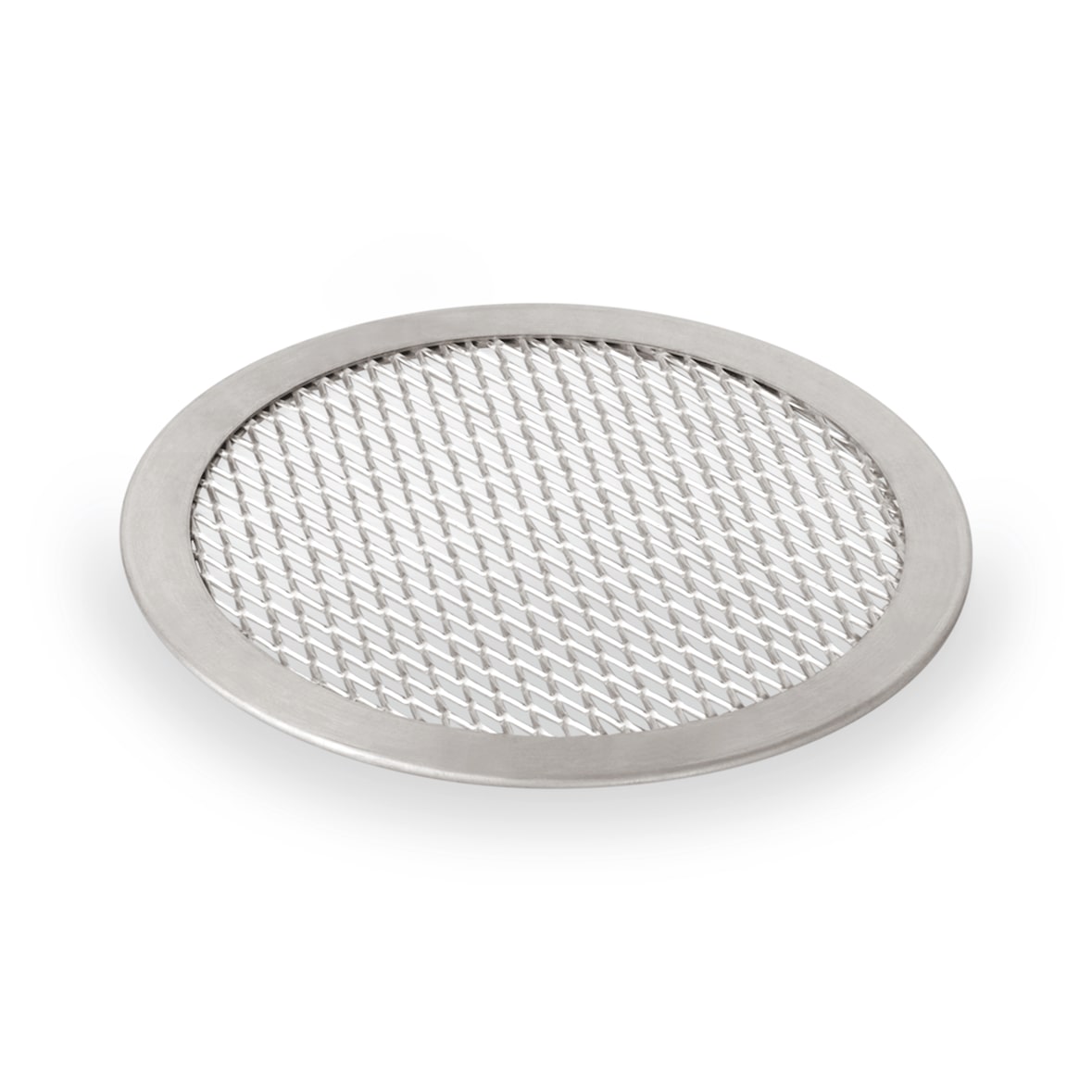 WAS Germany - Pizza Screen Set, Ø 36 cm, Perforierung 8 x 4 mm, Set á 10 Stück, Aluminium