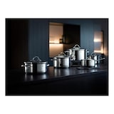 thumbnail of Wmf provence plus, set pentole 5 pezzi in acciaio cromargan® 18/10 + 4 coperchi in vetro