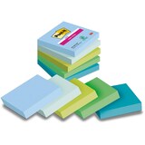 thumbnail of Post-it Super-Haftnotizen Oasis 76 x 76 mm Sortiert 90 Blatt 5 Stück