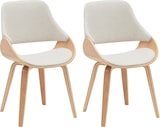 thumbnail of CLP 2er Set Esszimmerstuhl Vangale Stoff HBT: 86x52x54 cm natura/creme
