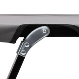 thumbnail of Tumbona doble plegable acero gris