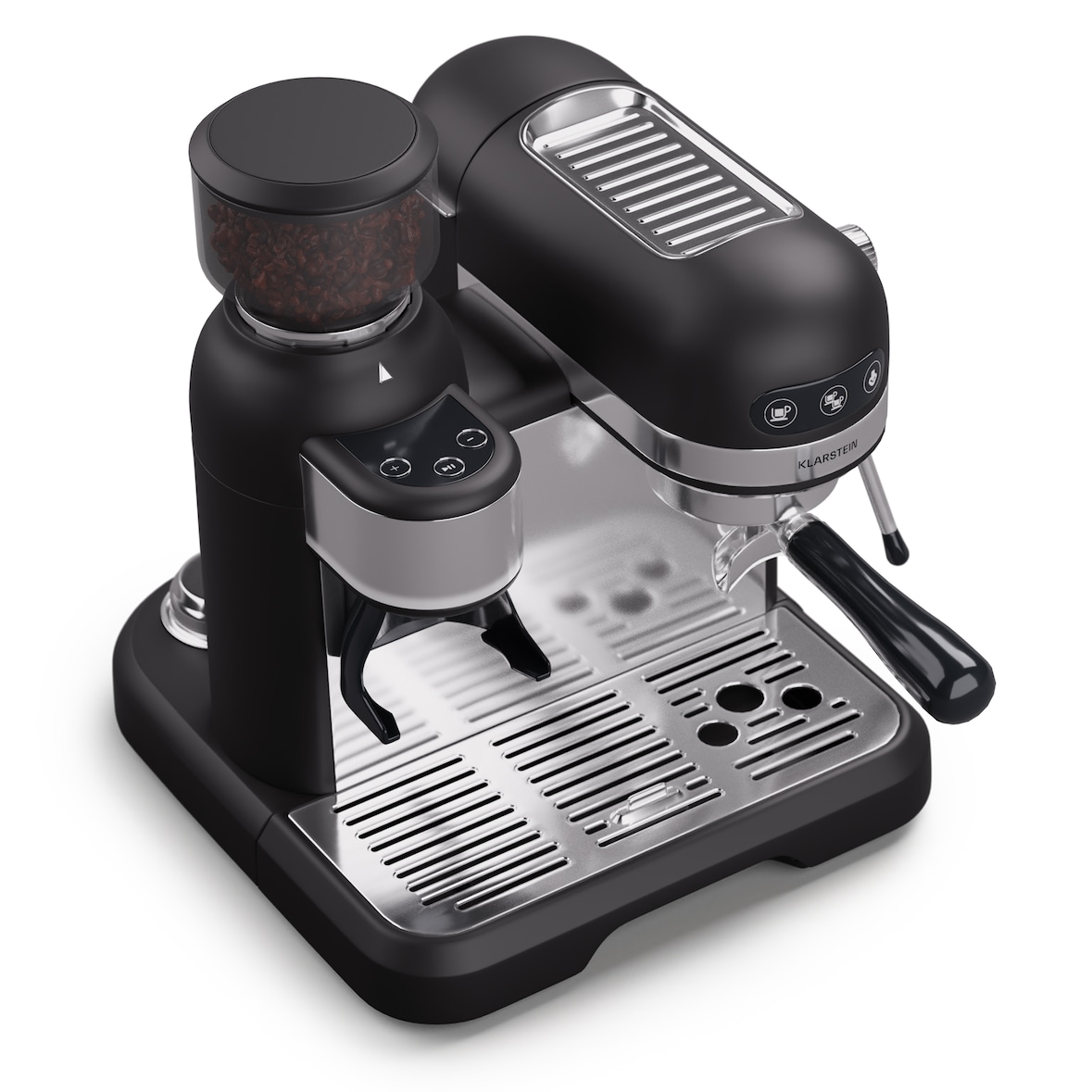 Bella Café Espressomaschine inkl. Mahlwerk 1550W 20 bar 1,4 l Schwarz