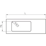 thumbnail of OBO Bettermann Oberteil Geräteeinbau D2-2 210RW 6194141