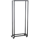 thumbnail of DELUKE® Kaminholzregal innen Metall BETTA mit Rollen, 25x40x150 Brennholzregal innen Kaminholzständer Kaminholzhalter Feuerholzregal