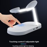 thumbnail of Chargeur Sans Fil 5 En 1 Rapide Avec Lumière LED Pour iPhone Apple Watch AirPods Blanc YONIS