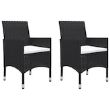 thumbnail of Helloshop26 - Conjunto de comedor de jardín exterior negro de 3 piezas 02_0013656