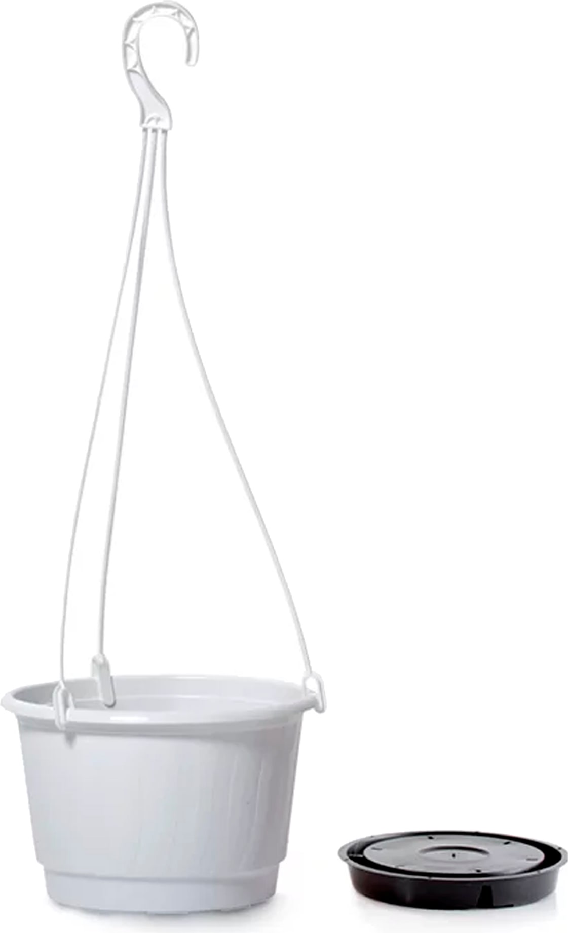 Prosperplast - PRO 5L Hängepflanzgefäß - 24x24x15,5cm in Weiß farbe