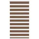 thumbnail of vidaXL Doppelrollo Braun 85x100 cm Stoffbreite 80,9 cm Polyester