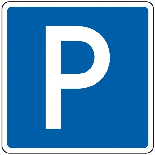 Schild I Parkplatzschild, ohne Zusatztext, Nr.274, Aluminium RA2, reflektierend, 600x600mm, DIN 67520