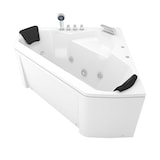 thumbnail of Whirlpool Pool Badewanne Eckwanne Wanne W02 135x135cm mit Farblichtherapie